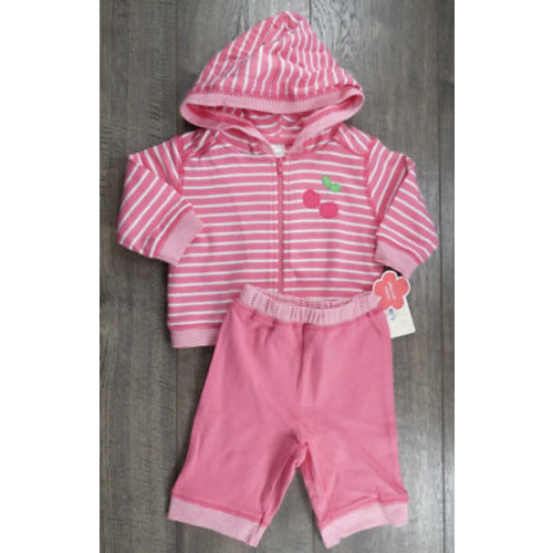 Baby Girl Clothes New Carter's Vintage Newborn 2pc Pink Cherry Outfit