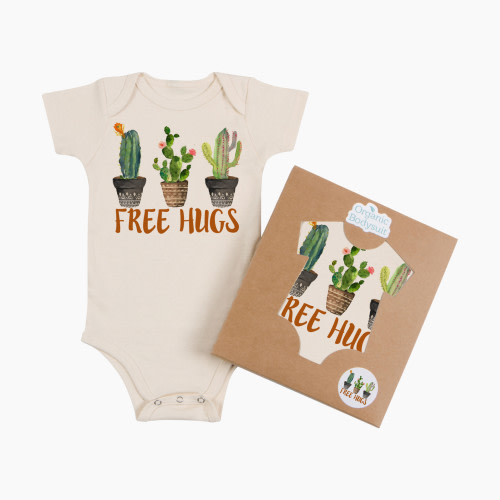 Morado Designs Organic Bodysuit - Free Hugs, 3-6 Months