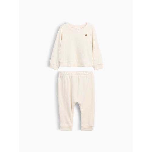 Baby Brannan Bear Ribbed Two-Piece Outfit Set