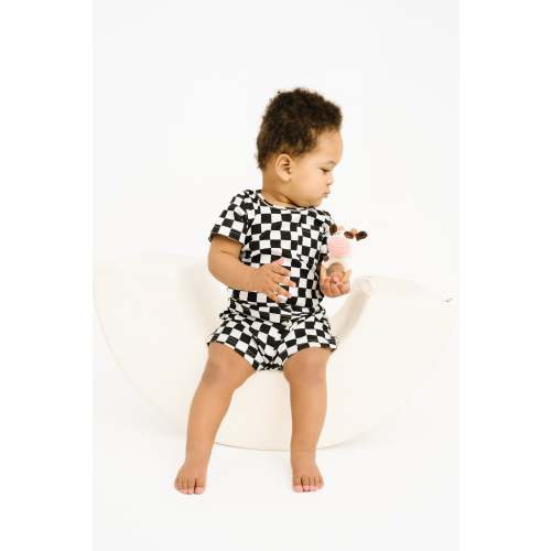 Black Checkered Pocket Set