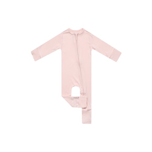 Blush Convertible Zip-Up Footie