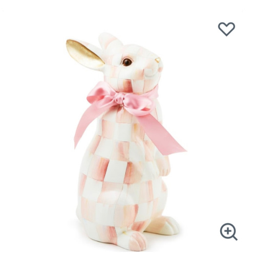MacKenzie-Childs | Rosy Check Standing Bunny