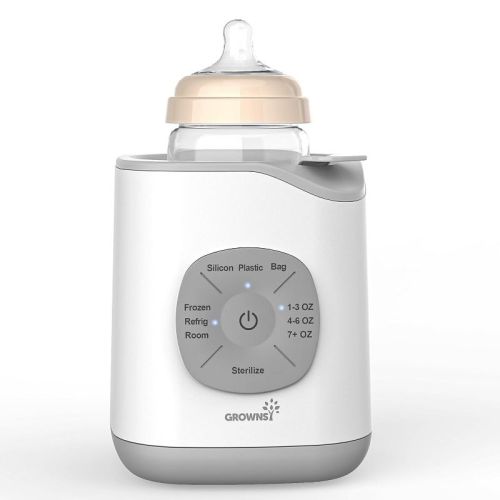 Grownsy Nutri-Locking Bottle Warmer for Breastmilk & Formula, Gentle Water Bath Heating & Thawing, Nutrient Preservation, Fast Even Heating