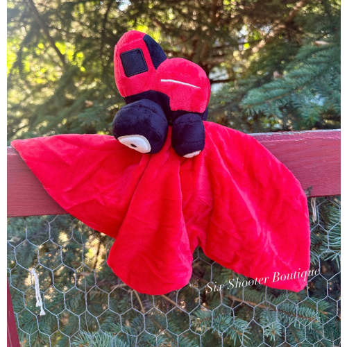 Red tractor baby lovey toy