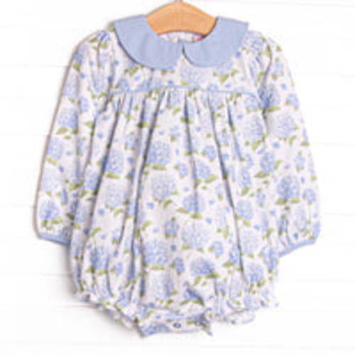 Hydrangea Blooms Collared Bubble, Blue – Stitchy Fish