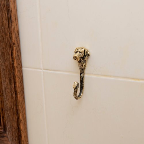 Brass Labrador Retriever Wall Hook • Dog Wall Decor • Solid Brass Coat Hanger • Labrador Gift.