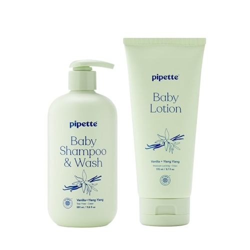 Pipette Baby Wash & Lotion Duo, Fragrance Free (Pack of 2)