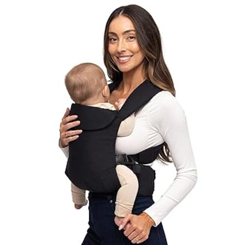 Aerial Buckle Carrier - 2-24 Months - Standard (XS-XL) Raven - Front or Back Carry - Cross Straps, Lumbar Support, Headrest - Hip Healthy - Baby Carrier - Baby Essentials - New Mom Gifts