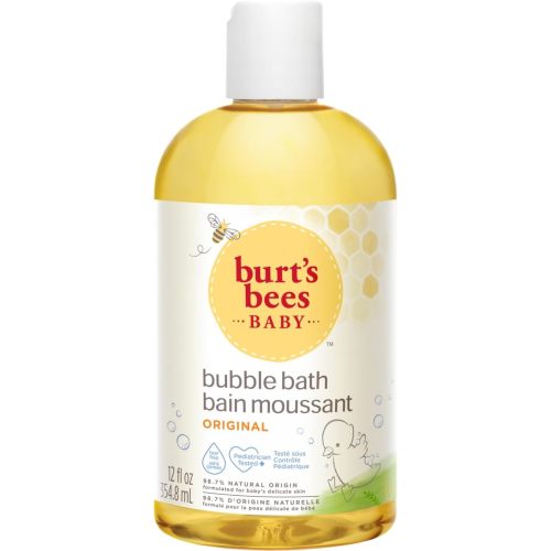 Burt’s Bees Baby Bubble Bath, Tear Free Baby Wash, 97.1% Natural Origin, Paraben Free, Pediatrician Tested, 350ml