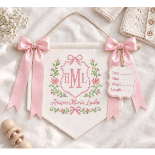 Embroidered Name Sign