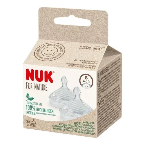 Nuk For Nature Silicone Bottle Teat - Small | Baby Bunting AU