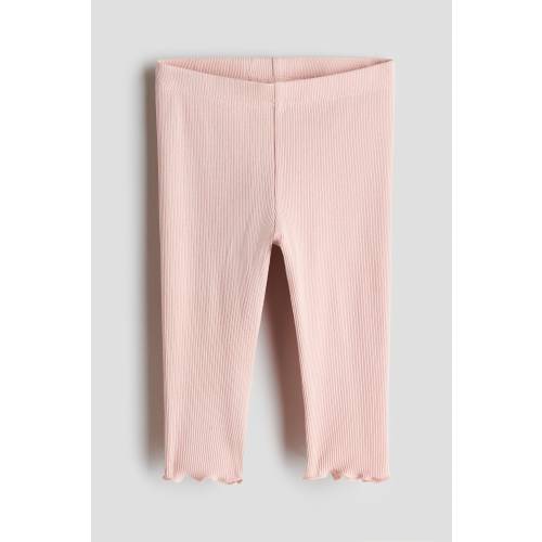 RIBBED COTTON LEGGINGS