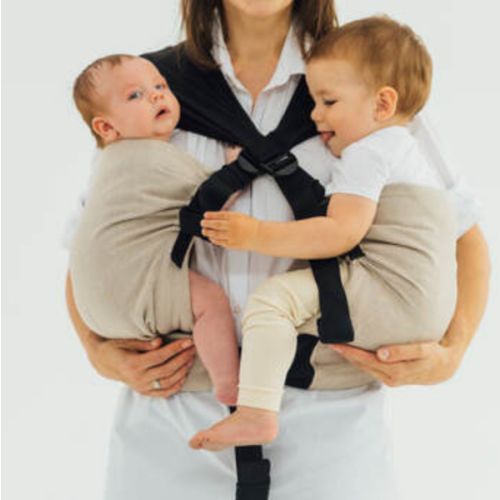 LennyTwin Carrier, Standard Size, broken-twill weave 100% cotton - PEANUT BUTTER