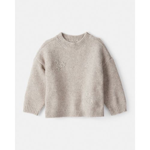 Baby Girl Floral Long-Sleeve Sweater - Cream - OshKosh B'gosh | Carter's