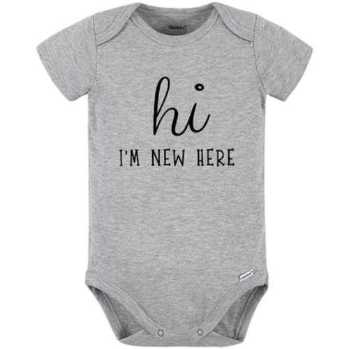 Hi I'm new here Baby Onesie® Cute Bodysuit for Baby Shower Gift for Newborn Clothes 95