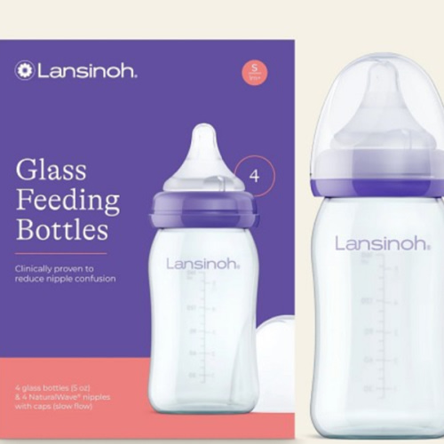 Lansinoh Glass Bottle NaturalWave| glass baby bottle