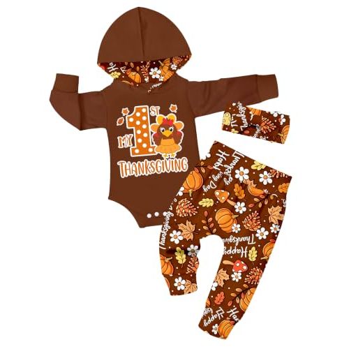 KANGKANG Newborn Baby Girl Long Sleeve Hoodie Pullover Sweatshirt Pants Set Infant Fall Winter Outfits