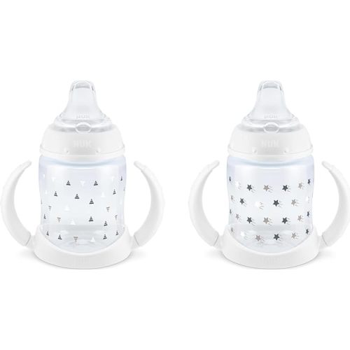 NUK Learner Cup, 6+ Months, Timeless Collection, Amazon Exclusive, 5 Oz, Pack of 2 – BPA Free, Spill Proof Sippy Cup