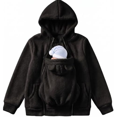 The Roo Hoodie Women Fleece Hoodie with Large Front Kangaroo Pocket, 22 Pounds Weight Capacity
