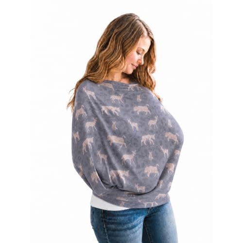 Copper Pearl Nursing Cover for Breastfeeding – Multi-Use Baby Car Seat Cover, Stroller Cover & Breast Feeding Cover Up for Women, Stretchy Breathable High Quality Cover for Boy or Girl, Timber