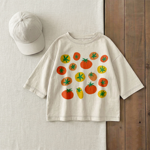 Baby & Kids Colorful Tomatoes Print T-Shirt (6M-12Y)