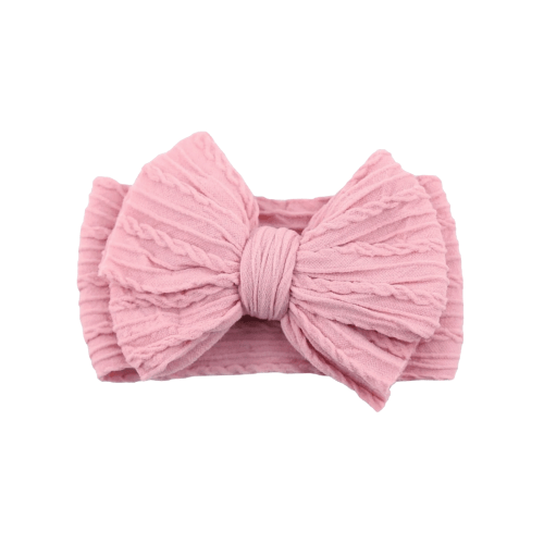 Cable Bow, Pastel Rose