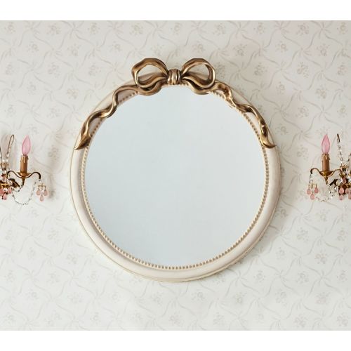 LoveShackFancy Bow Round Mirror (32") | Pottery Barn Kids