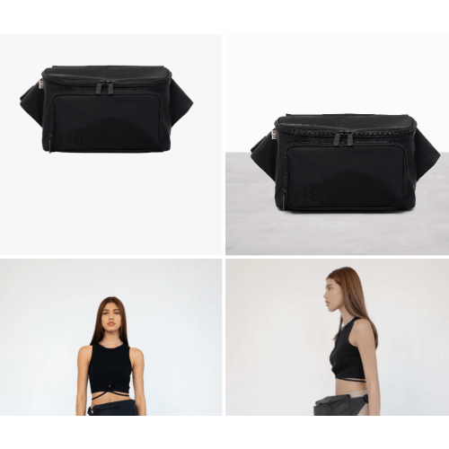 BÉIS 'The Diaper Pack' in Black - Diaper Fanny Pack & Crossbody Diaper Bag