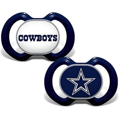 BabyFanatic Pacifier 2-Pack - NFL Dallas Cowboys - Officially Licensed League Gear