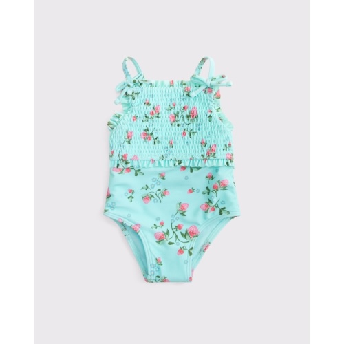 baby smocked swimsuit