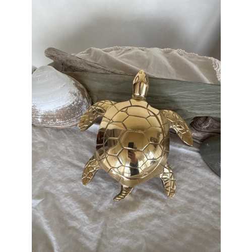 Vintage Brass Sea Turtle Door Knocker | Nautical | Doorknocker