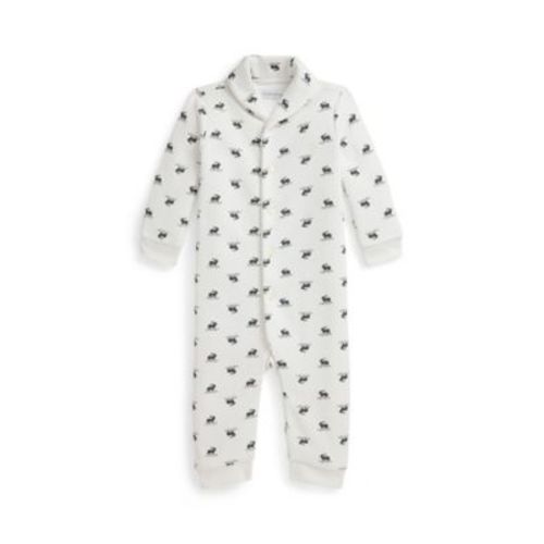 Baby Boys' Shawl Collar Sleep and Play Coverall