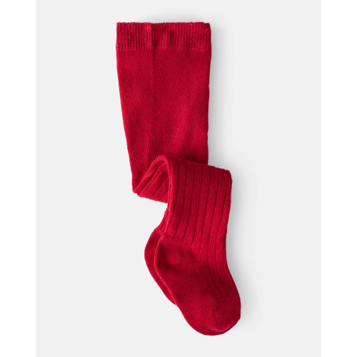 Baby Girl Rib Tights - Red - Carter's | Carter's