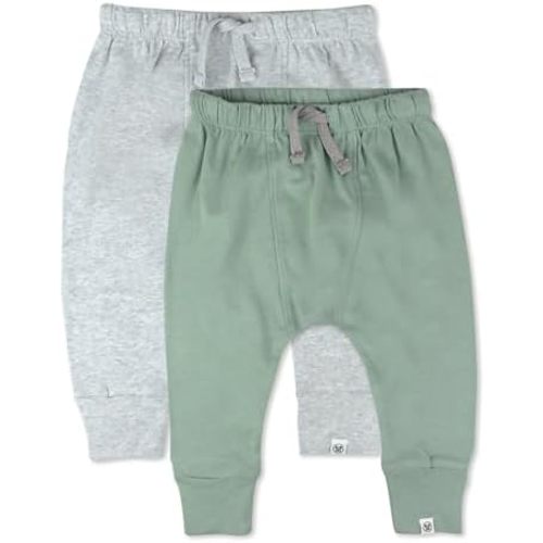 HonestBaby Pull On Joggers (2 Pack) - Sage