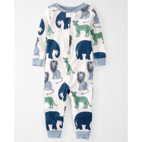 Baby Organic Cotton 1-Piece Pajamas in Wildlife Print - Little Planet | Carter's