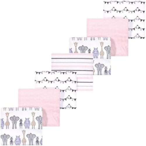 Luvable Friends Little Treasure Flannel Receiving Blankets 7pk