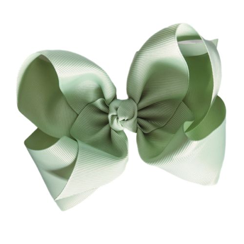 Sage Grosgrain Bow