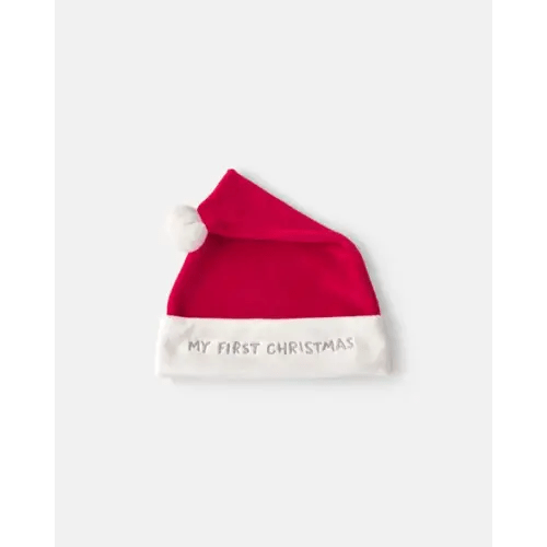 Baby 'My First Christmas' Santa Hat - Red | Carter's