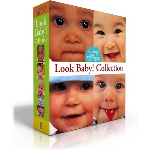Look Baby! Collection (Boxed Set): Baby Faces; I Love Colors; Baby Food; What's On My Head? (Look Baby! Books) Board book – June 24, 2025