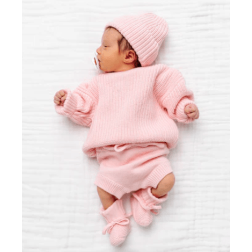 Knit Chunky Sweater - Blush