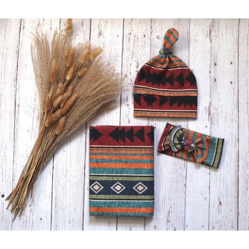 Aztecserapewestern Baby Swaddle Set