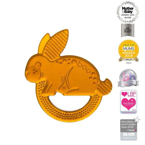 Boo the Bunny Natural Rubber Teething Toy