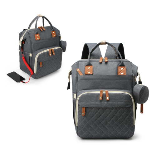 Diaper bag backpack, portable baby bag, baby essentials, built-in insulated pocket, 3-in-1 multi-functional travel diaper bag, includes a diaper changing pad, suitable for both boys and girls.