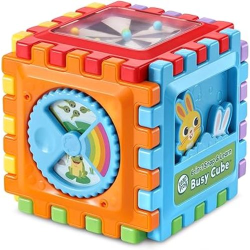 LeapFrog 6-in1 Snap and Learn Busy Cube Motor Skills Baby Toy