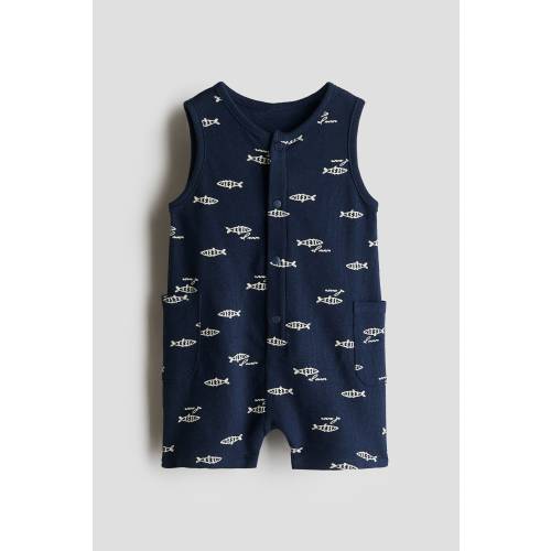 COTTON TERRY ROMPER SUIT