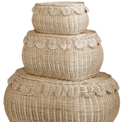 Fauna Scalloped Basket Set – BEBE BASK