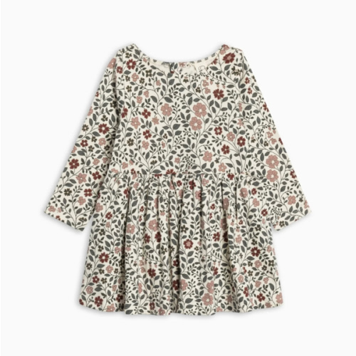 Stella Long Sleeve Swing Dress, Floral, 6-12 mos
