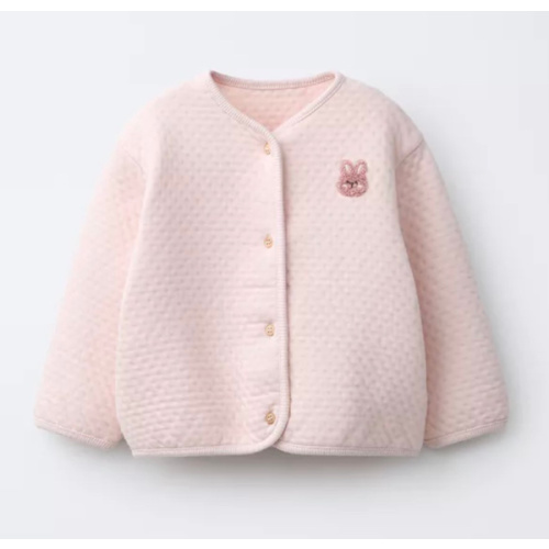 RUFFLED EMBROIDERED PADDED JACKET - Pink | ZARA United States