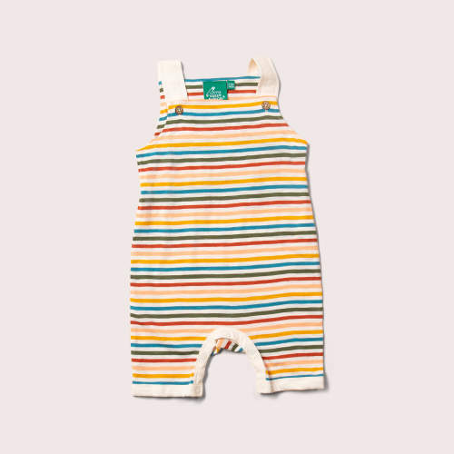 Cream Rainbow Storytime Dungaree Shorts – Little Green Radicals