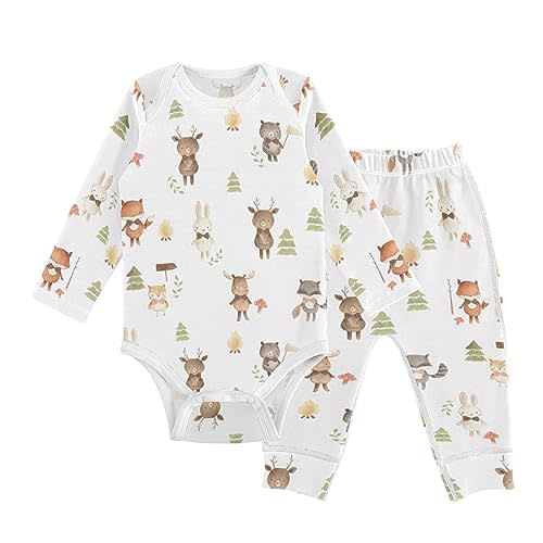 vvfelixl Baby Bodysuits Pants Sets Guitar Headphones Long Sleeve Baby Clothes For Boys Girls 0-24M Black